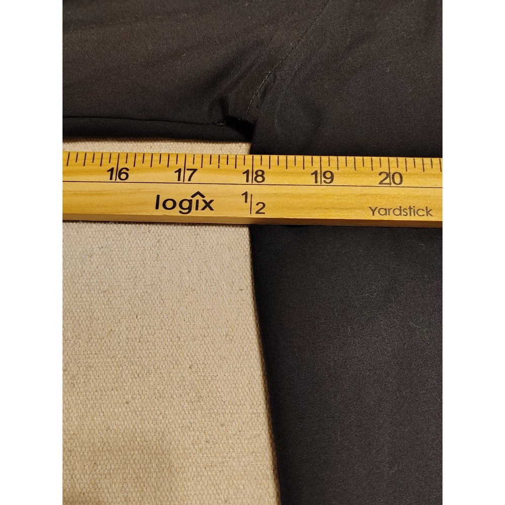 Stafford Performance Men Black Dress Shirt Big 19 34-35 The Super Shirt Cotton S - Picture 6 of 9